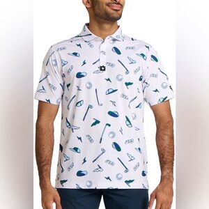 BAD BIRDIE YARD SALE Golf POLO Short Sleeve Shirt Men’s Size X-Large